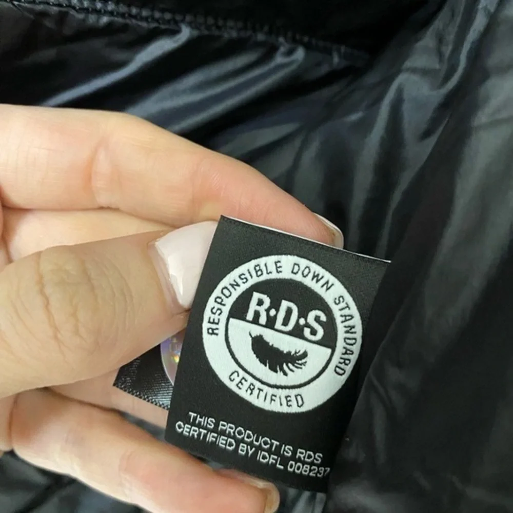 Aritzia Black Super Puffer Feather Down Vest in Black - Picture 5 of 6